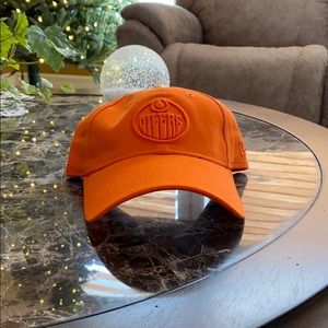 Orange Edmonton Oilers dad hat